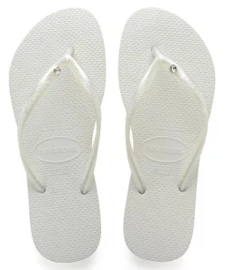 Havaianas Women's Slim Crystal Sandal In White