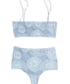 MAI Underwear Mod Top In Sage Dahlia