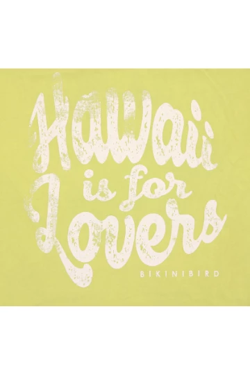 BikiniBird Hawaii Is For Lovers Tee In Citron 5 BikiniBird Hawaii Is For Lovers Tee In Citron