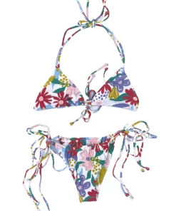 Aila Blue Conch Bottom In Hermosa Floral Bottoms