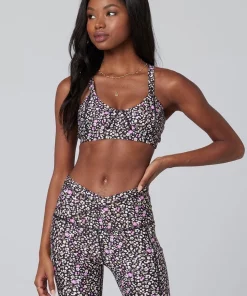 New Saltwater Luxe Aspire Sports Bra In Floral Dots