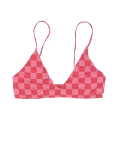 MAI Underwear Everyday Top In Pink Check Tops