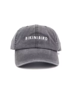 BikiniBird Baseball Hat In Washed Black