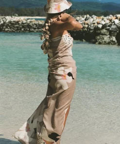 Margaret Rice Studio Sarong In The Abstract Orchid