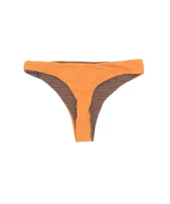 Acacia Swimwear Brazil Bottom In Honey Dual Rib