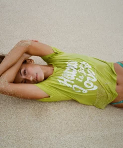 BikiniBird Hawaii Is For Lovers Tee In Citron 11 BikiniBird Hawaii Is For Lovers Tee In Citron