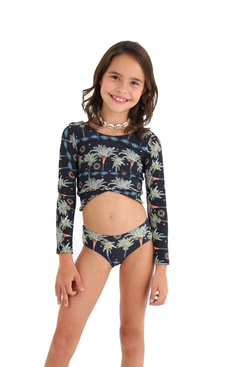 Malai Swimwear Mini Malai Kids Stardust Set In Palm 3 Malai Swimwear Mini Malai Kids Stardust Set In Palm