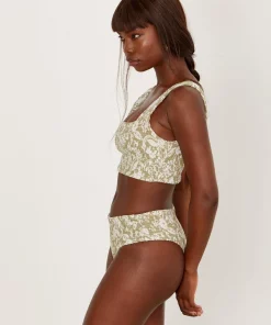 Swim Aila Blue Pixie Top In Botanica