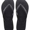Clothing & Accessories Havaianas Women's Slim Glitter Sandal In Black/Dark Grey