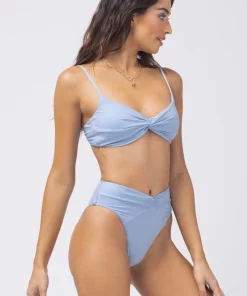 L*Space Nancy Lee Bottom In Shimmer Sky Blue Bottoms