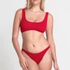 Bound By Bond-Eye Malibu Crop Eco In Baywatch Red Swim