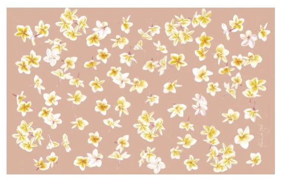 Clothing & Accessories Tag Aloha Pareo In Plumeria 4 Clothing & Accessories Tag Aloha Pareo In Plumeria