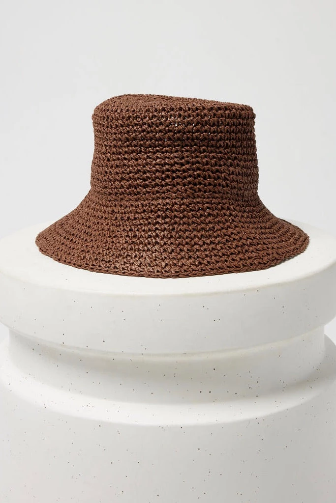 L*Space Sabina Hat In Tobacco Clothing & Accessories 3 L*Space Sabina Hat In Tobacco Clothing & Accessories