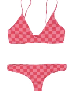 MAI Underwear Everyday Top In Pink Check Tops