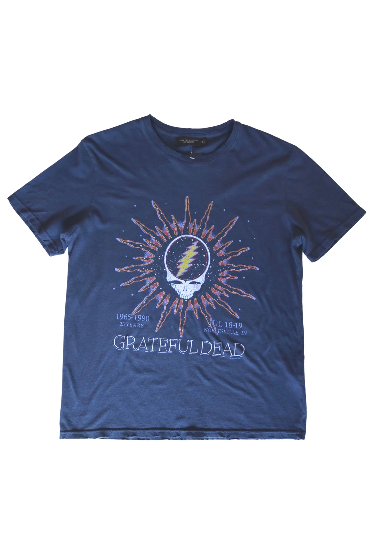 Tops JunkFood Grateful Dead Tee 1990 Tee In Blue 3 Tops JunkFood Grateful Dead Tee 1990 Tee In Blue