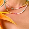 RueBelle Maui Jewelry RueBelle Topaz Accent Rainbow Chakra Necklace