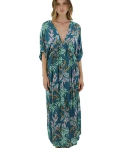 Malai Swimwear Malai Shona Maxi Dress In Mind Jungle Clothing
