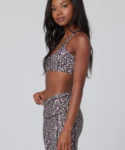 New Saltwater Luxe Aspire Sports Bra In Floral Dots