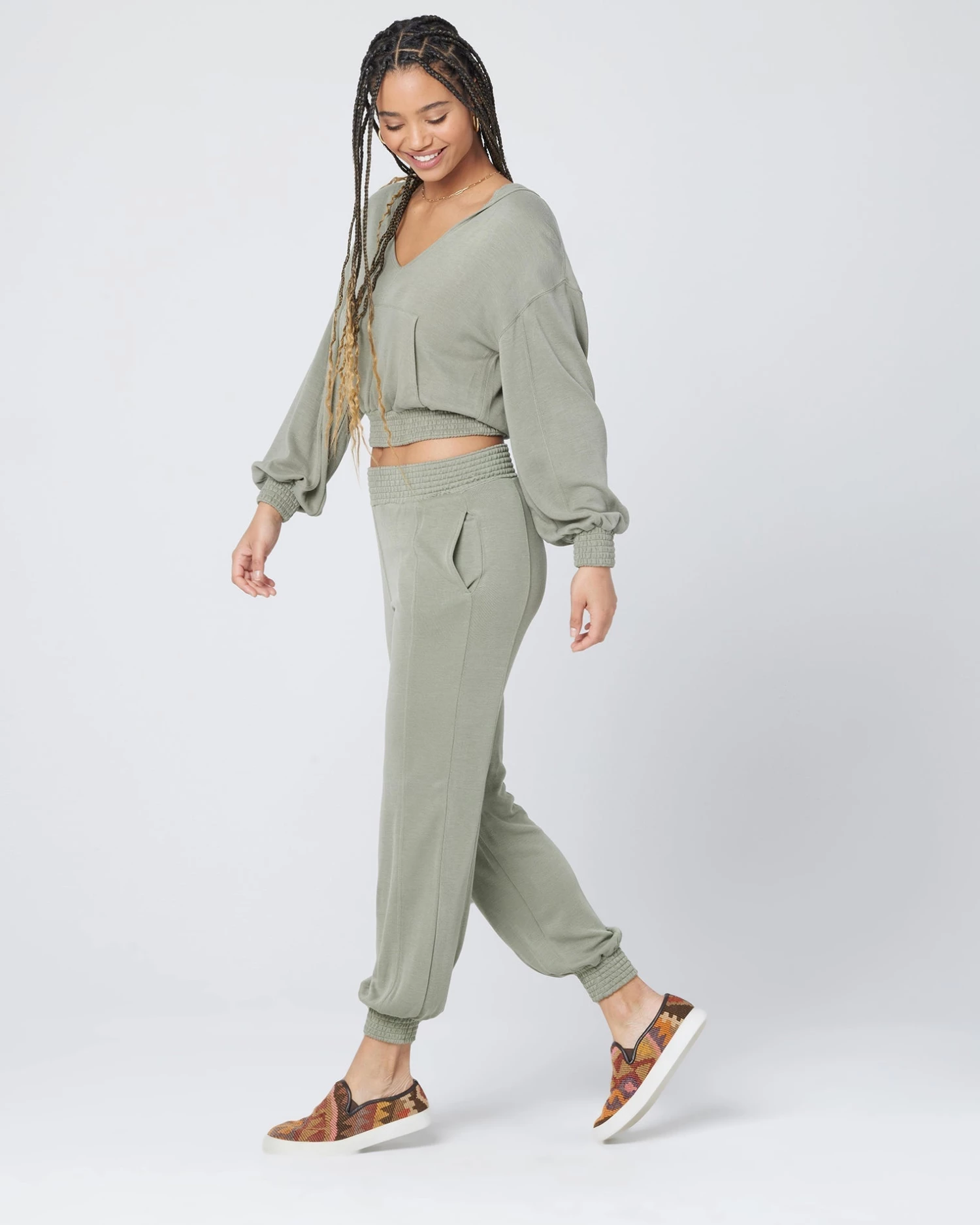 L*Space Seaglass Hoodie In Army Activewear 7 L*Space Seaglass Hoodie In Army Activewear