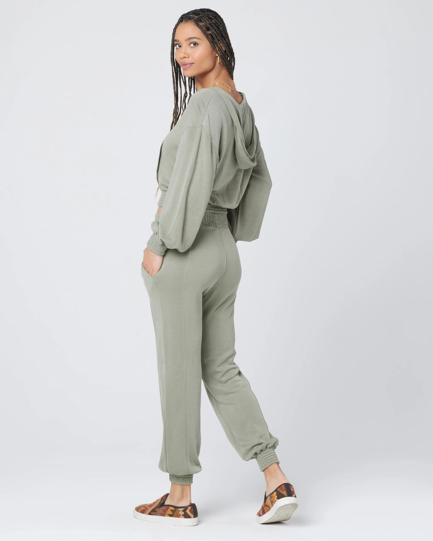 L*Space Seaglass Hoodie In Army Activewear 8 L*Space Seaglass Hoodie In Army Activewear