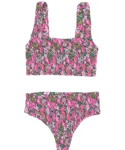 Tops Aila Blue Pixie Top In Azalea