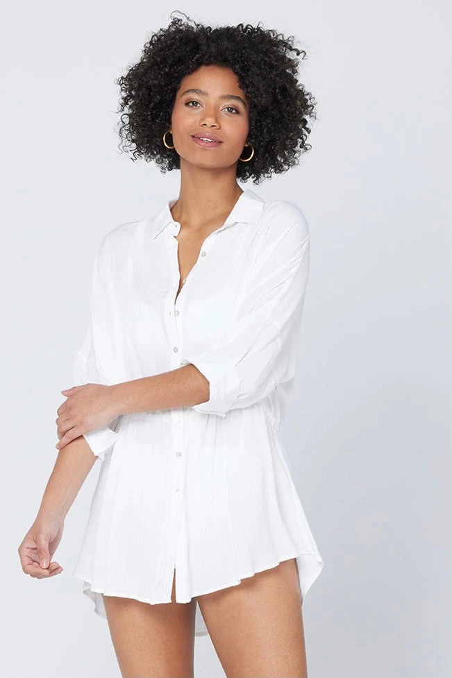 L*Space Pacifica Tunic In White 3 L*Space Pacifica Tunic In White
