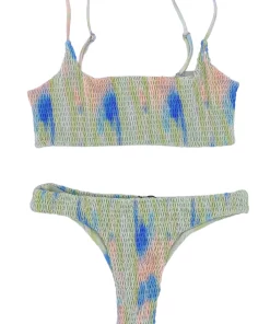 Aila Blue Oceania Bottom In Acid Tie Dye