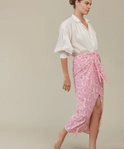 Acacia Swimwear Rumi Skirt In Neon Vintage