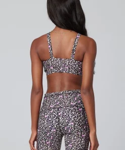 New Saltwater Luxe Aspire Sports Bra In Floral Dots 7 New Saltwater Luxe Aspire Sports Bra In Floral Dots