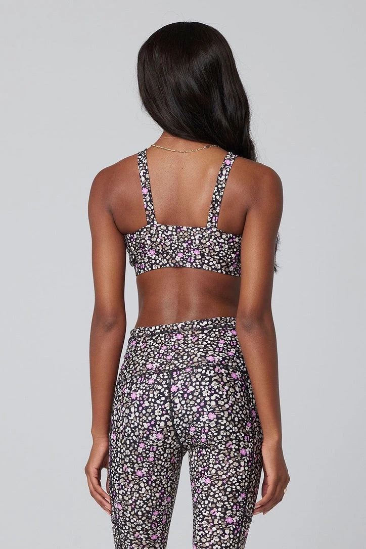 New Saltwater Luxe Aspire Sports Bra In Floral Dots 5 New Saltwater Luxe Aspire Sports Bra In Floral Dots