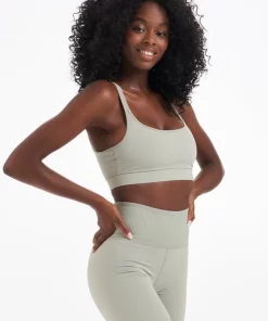Vuori Clothing Activewear Vuori Mindset Bra In Eucalyptus