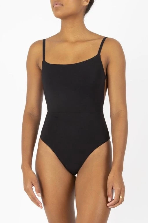 Anemos KM Square Neck One Piece In Black One Pieces 4 Anemos KM Square Neck One Piece In Black One Pieces
