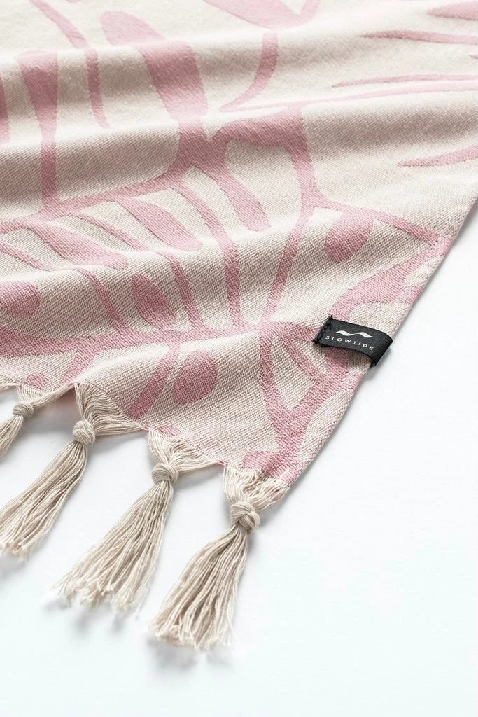 Slowtide Tarovine Turkish Towel In Rose 4 Slowtide Tarovine Turkish Towel In Rose