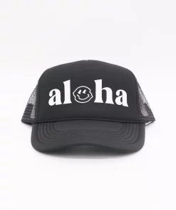 BikiniBird Exclusives BikiniBird Aloha Trucker Hat In Black