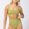 Swim L*Space Jess Top In Tropic Green