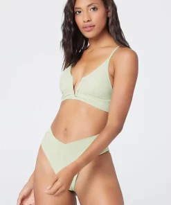 L*Space Siren Top In Light Olive Tops