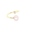 Clothing & Accessories Honi Hoops Antibes Ring With White Topaz & Edison Pearl