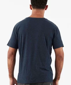 Vuori Clothing Vuori Strato Tee In Navy Heather Vuori Clothing