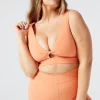 L*Space Do The Twist Bra In Sunset Activewear