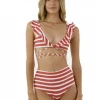 Malai Swimwear Tops Malai Casanova Top In Red Sail 2 Malai Swimwear Tops Malai Casanova Top In Red Sail