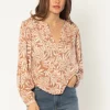 Tops Amuse Society La Rambla Long Sleeve Top In Cava