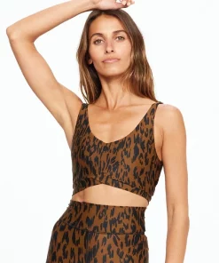 New The Upside Tropical Bowie Top In Honey