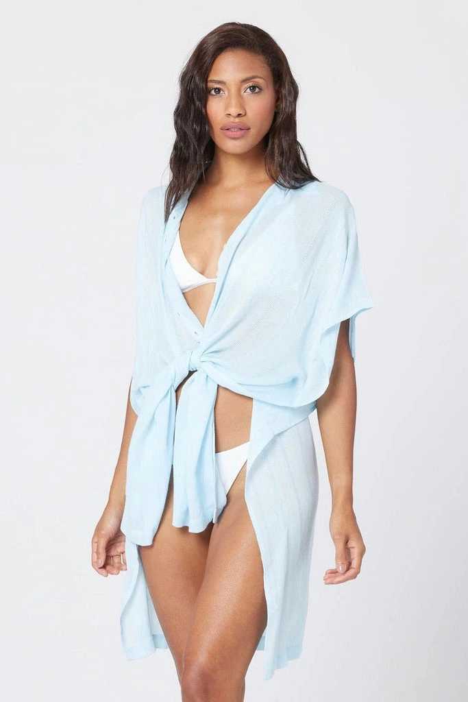 L*Space Anita Cover-Up In Sky Blue Clothing 3 L*Space Anita Cover-Up In Sky Blue Clothing