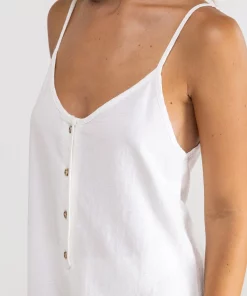 Clothing Rhythm Adjustable Romper In White