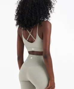 Vuori Clothing Activewear Vuori Mindset Bra In Eucalyptus