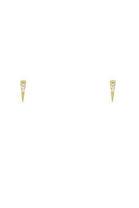 ZOU Pave Spike Stud Earrings 3 ZOU Pave Spike Stud Earrings