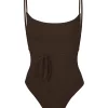 One Pieces Anemos KM Tie One Piece In Espresso