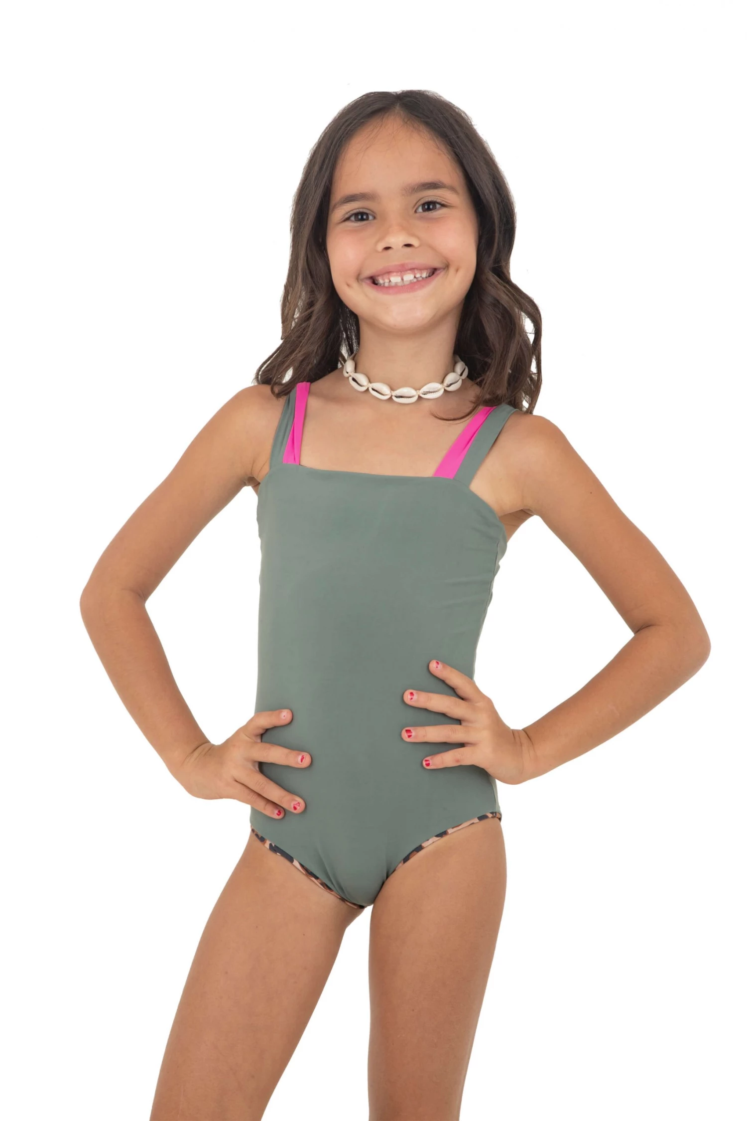 Malai Swimwear Malai Kid's Gales One Piece In Pugmark 5 Malai Swimwear Malai Kid's Gales One Piece In Pugmark