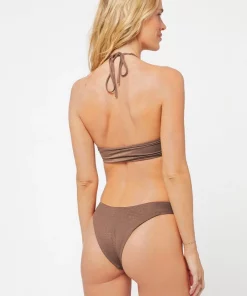 L*Space Cabana Bitsy Bottom In Cafe Bottoms