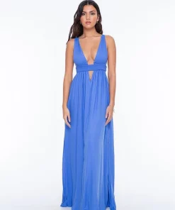 Indah Anjeli Maxi Dress In Iris